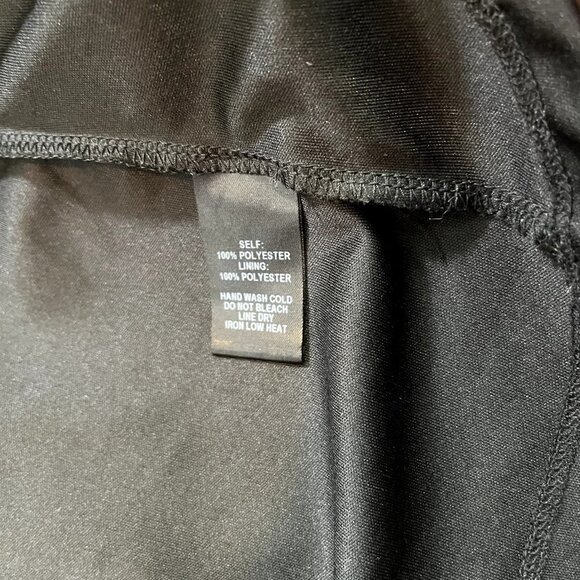 Lulus Wondrous Water Lilies Black Floral Print V-Neck‎ Slit Maxi Dress Sz Small - Picture 5 of 14